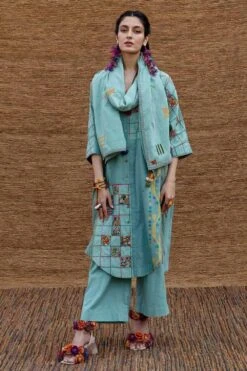 Sunira Designs Blue Handspun Pants -Outlet Spiffy Fits Store j2228a 4