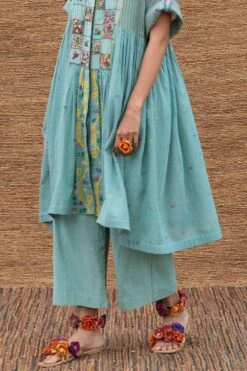 Sunira Designs Blue Handspun Pants -Outlet Spiffy Fits Store j2228a 5