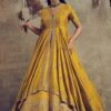 Jayanti Reddy Mustard Embroidered Lehenga With Anarkali Blouse