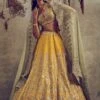 Jayanti Reddy Mustard Embroidered Lehenga Set