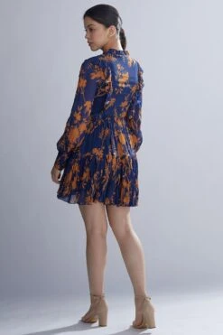 KoAi Chiffon Floral Dress With Frill Detail -Outlet Spiffy Fits Store kofw20015 4