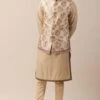 Tarun Tahiliani Men Printed Bundi Jacket