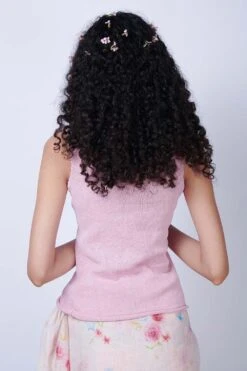 Nadiya Paar Pink Blouse With Bead Detail -Outlet Spiffy Fits Store napa11 3