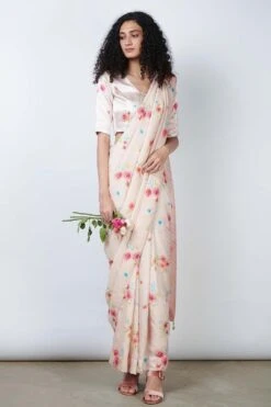 Nadiya Paar Satin Roseberry Blouse