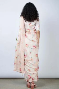 Nadiya Paar Satin Roseberry Blouse -Outlet Spiffy Fits Store napa17 3