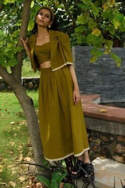 Ode To Odd Olive Green Bustier