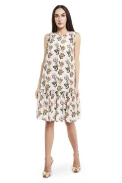 PS Pret By Payal Singhal Retro Print Frill Hem Dress