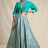 Rajdeep Ranawat Bandhni Printed Lehenga With A Tie Up Blouse