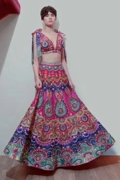 Siddhartha Bansal Multicoloured Blouse With Tie Up Detail -Outlet Spiffy Fits Store sb aw20 081 3