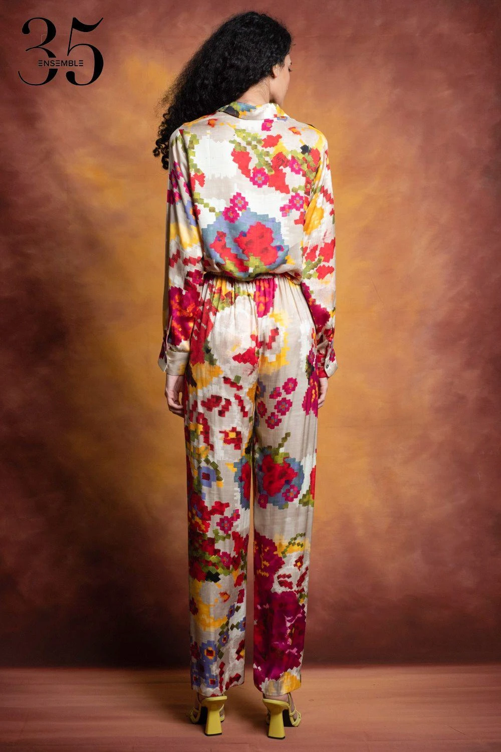 Saaksha & Kinni Multicoloured Floral High-waisted Trousers 6 Saaksha & Kinni Multicoloured Floral High-waisted Trousers - Image 6