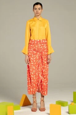 Studio RIGU Jodhpur Solid Yellow Shirt