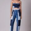 Saaksha & Kinni Denim Patchwork Bustier