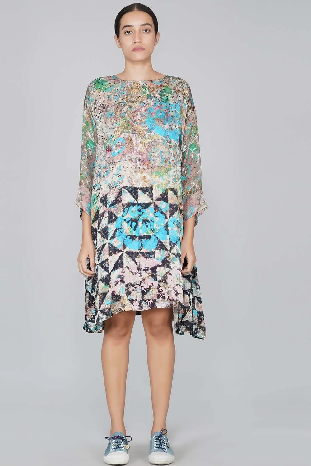 YAVI Cupro Printed Dress 2 YAVI Cupro Printed Dress - Image 2