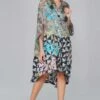 YAVI Abstract Silk Dress
